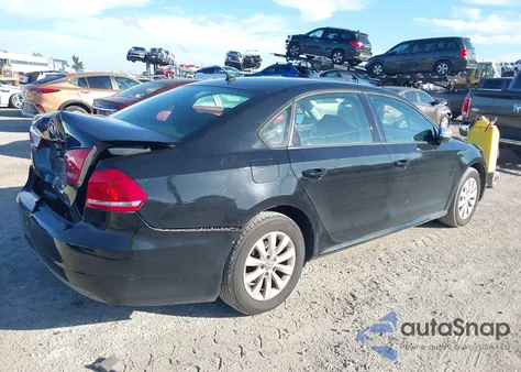 2013 Volkswagen Passat 2.5L S из США, поврежденный, VIN 1VWAP7A34DC087873